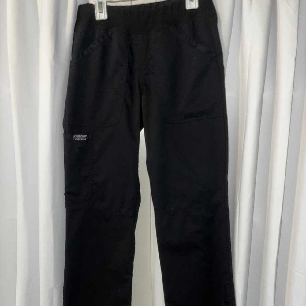 Cherokee Workwear Scrub Pants XXS Black